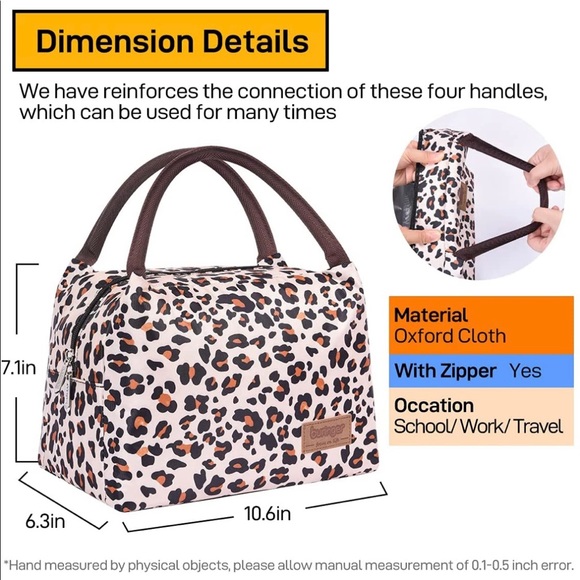 Leopard Lunch Bag - Picture 2 of 7